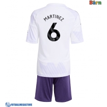 Fotballdrakt Barn Manchester United Lisandro Martinez #6 Bortedraktsett 2025-26 Kortermet (+ Korte bukser)